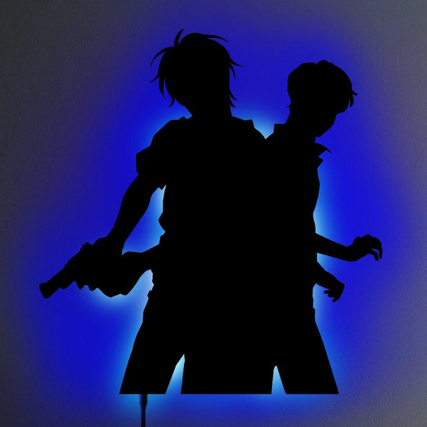 Ash x Eiji LED Wall Silhouette - IZULIGHTS
