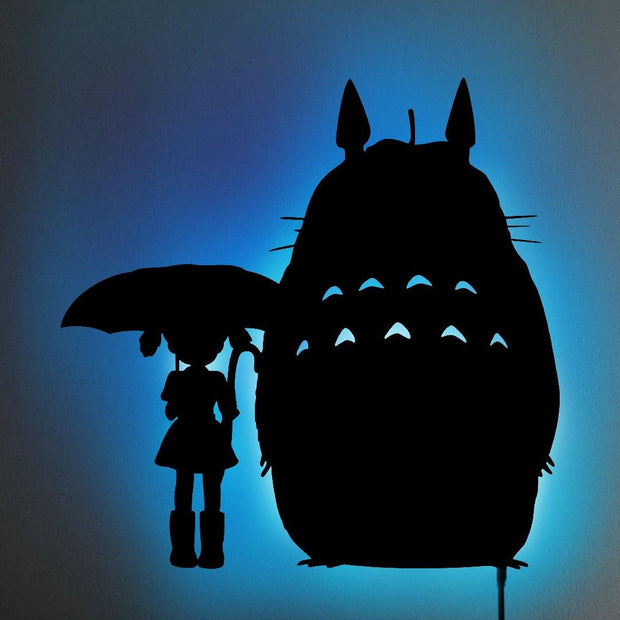 Totoro and Mei LED Wall Silhouette - IZULIGHTS