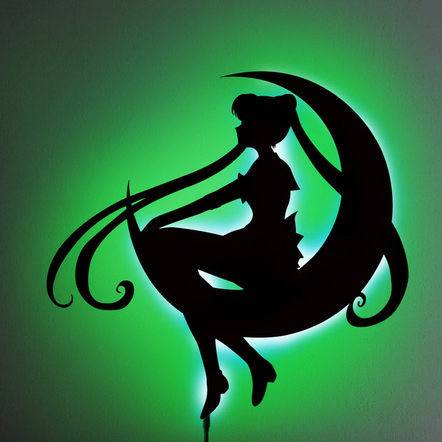 Sailor Moon V2 LED Wall Silhouette