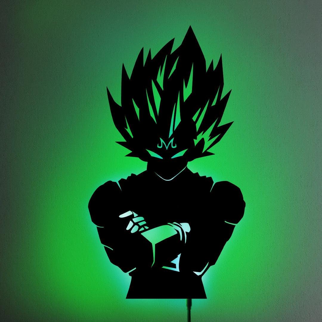 Vegeta V2 LED Wall Silhouette (DRAGON BALL Z) – IZULIGHTS