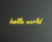 Hello World Neon Sign - IZULIGHTS